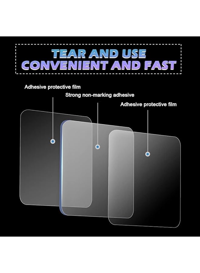 erorex Transparent Double Sided Tape 50Pcs Acrylic Waterproof Removable Tape Double Sided Strong Adhesive For Indoor And Outdoor Office Wall Decoration Diy Crafts Car Glass Decoration - Image 2