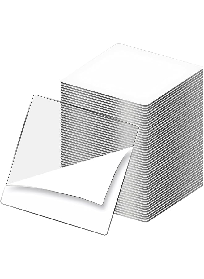 erorex Transparent Double Sided Tape 50Pcs Acrylic Waterproof Removable Tape Double Sided Strong Adhesive For Indoor And Outdoor Office Wall Decoration Diy Crafts Car Glass Decoration - Image 1