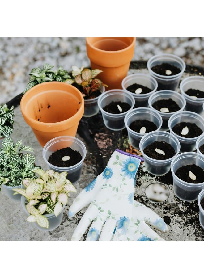 Tinsky 200 Pcs 2 Inch Clear Nursery Pots with Drainage Holes Mini Plastic Plant Pots for Seedling Seeds Germination Transplanting Seeds Starter Planting Indoor Outdoor Succulent - Image 5