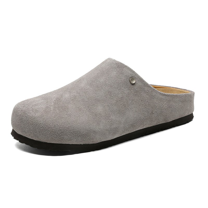 Soft-Soled Retro Non-Slip Half-Slip Sandals, Fashionable And Casual Thick-Soled Korean Style Boken Shoes 45370 Lemon Yellow-J - Image 1