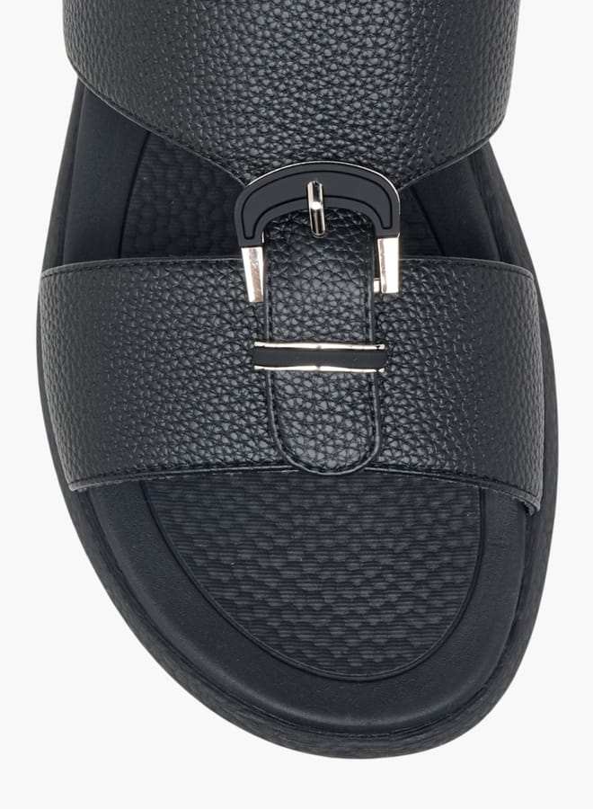 Le Confort Men's Buckle Detail Slip-On Arabic Sandals - Image 3