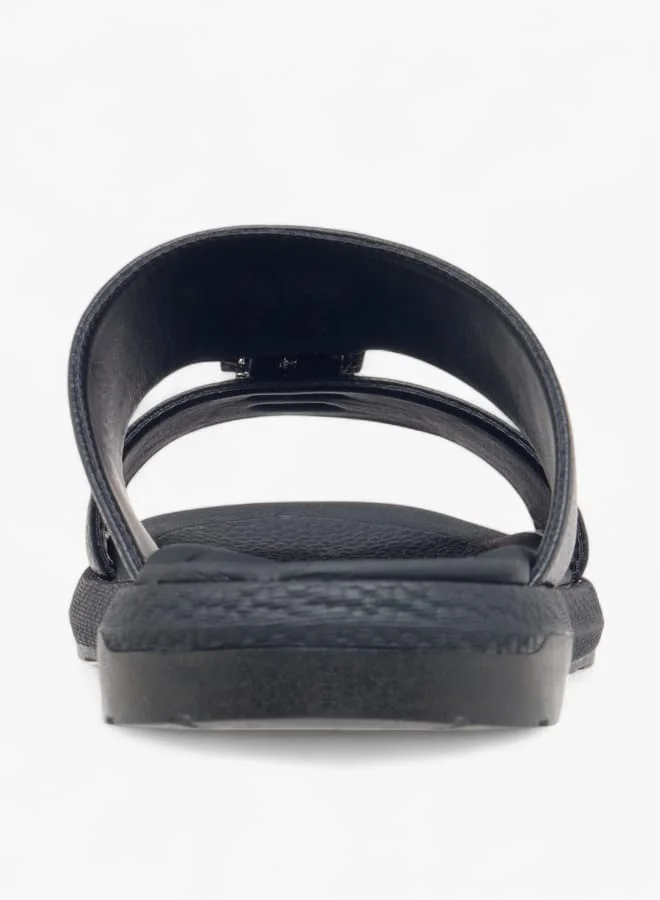Le Confort Men's Buckle Detail Slip-On Arabic Sandals