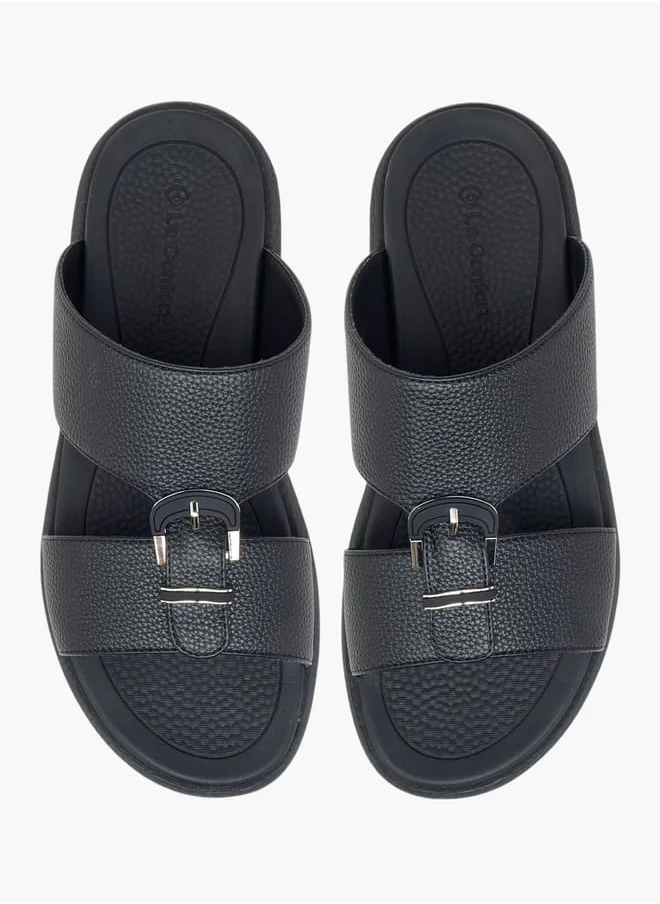 لو كونفورت Men's Buckle Detail Slip-On Arabic Sandals Ramadan Collection