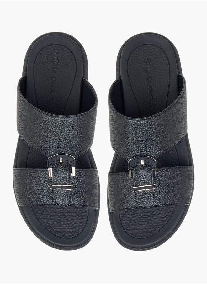 Le Confort Men's Buckle Detail Slip-On Arabic Sandals Ramadan Collection  - Image 1