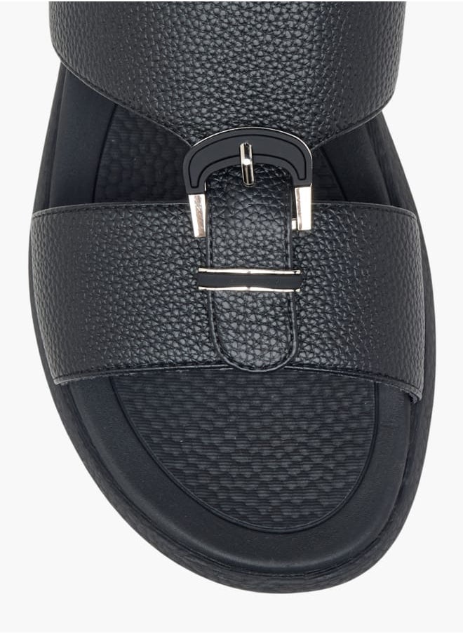 Le Confort Men's Buckle Detail Slip-On Arabic Sandals Ramadan Collection  - Image 3
