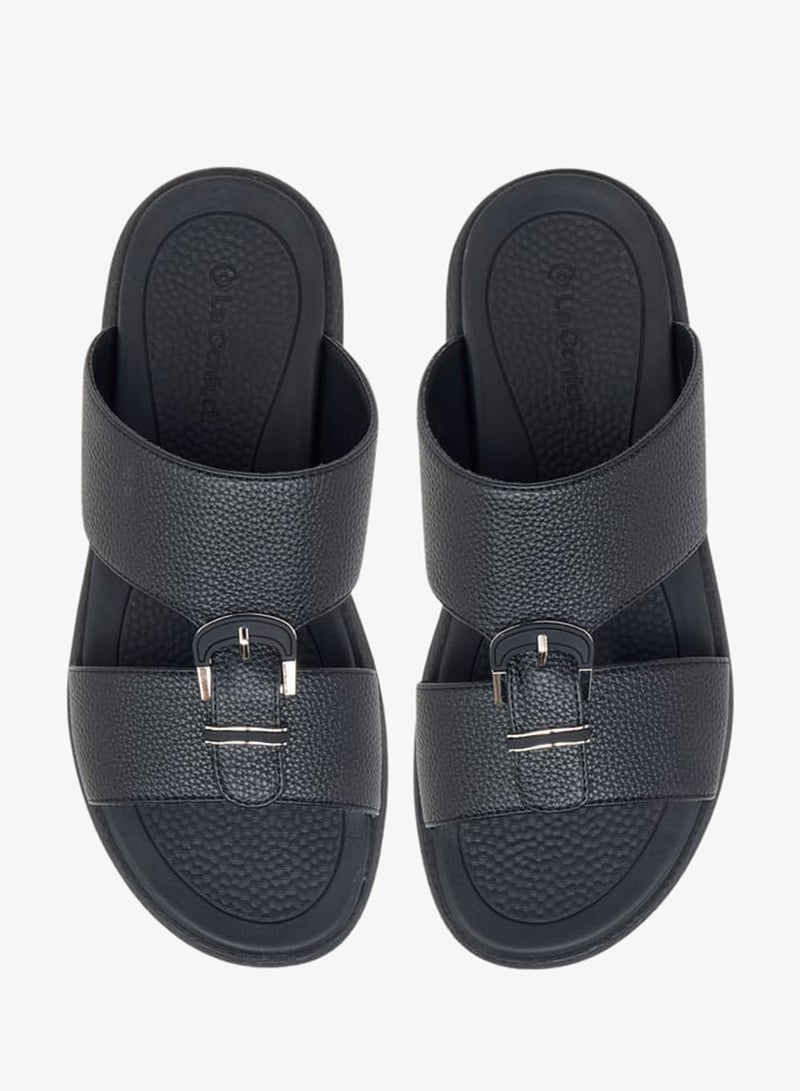 لو كونفورت صنادل رجالي سليب أون بتفاصيل إبزيم - Image 2