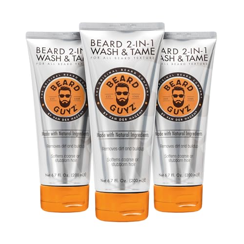 Beard Guyz 2-in-1 Beard Wash and Conditioner, Deep Cleansing Beard Shampoo for Men, Softening & Taming Formula â€“ 6.7 oz (Pack of 3) - Image 1