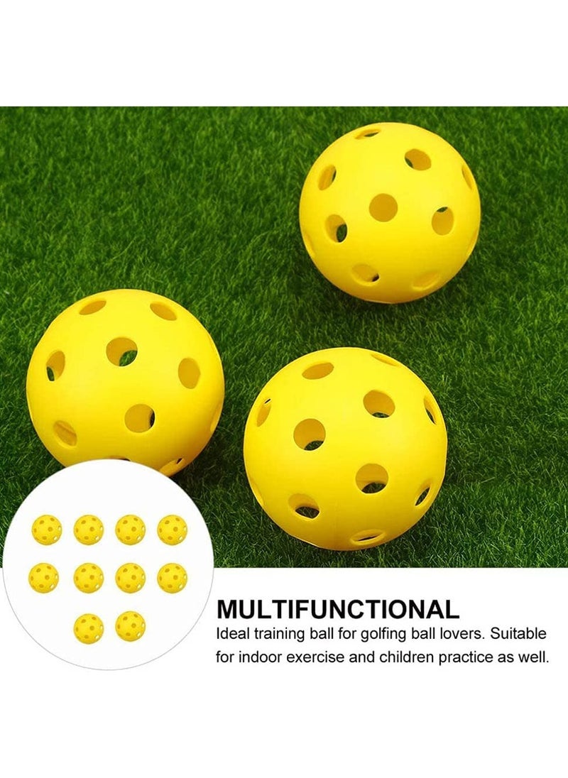 SYOSI - Practice Golf Balls, SYOSI 40mm Hollow Plastic Practice Balls Training Wiffle Balls Hollow Balls for Putting Practice, Swing Practice, Driving Range, Random Color 50pcs - Image 1