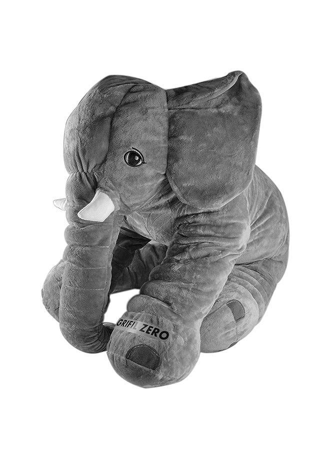 Premium Soft Grey Elephant Plush Toy for Cuddling - 23.5 inches - Image 2