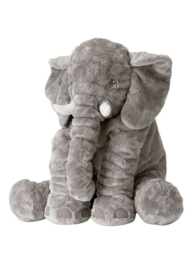 Premium Soft Grey Elephant Plush Toy for Cuddling - 23.5 inches - Image 1