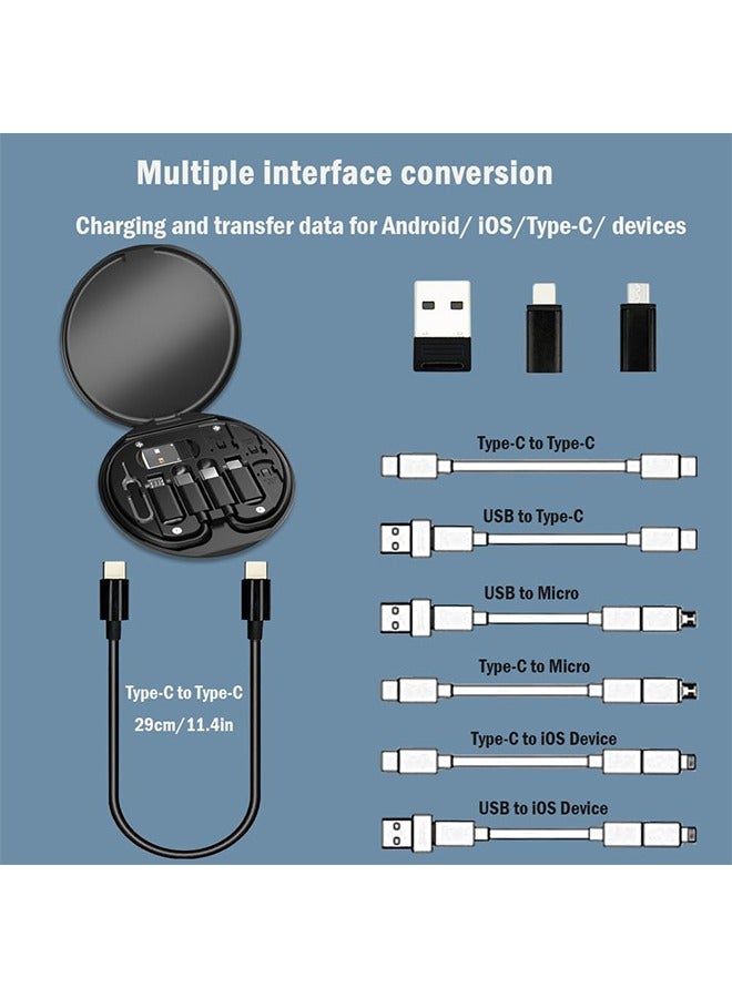 عام محول USB إلى USB-C، طقم محول كابل شحن USB C يحتوي على محولات OTG متعددة لكابل ذكر USB من النوع C/USB A/USB C/Micro USB/إضاءة، مزود بمستخرج SIM/فتحة SIM/حامل هاتف - Image 2