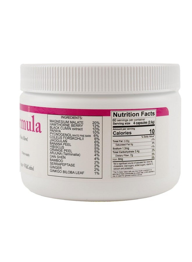 Body Force Heart Formula Capsules: Plant-Based Powder with Magnesium Malate, Serrapeptase, Hawthorn Berries, & Ginkgo Biloba - Image 2