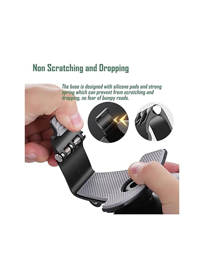 Green Tiger dashboard phone clip holder for car,360 degrees rotation cellphone mount with number stickers,suitable for 4 to 6 inch smartphones - Image 3