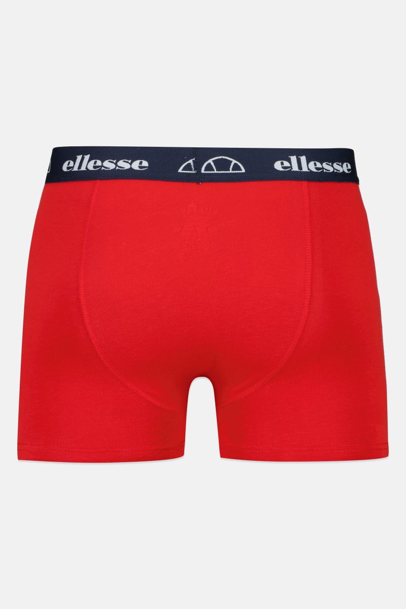 Ellesse Men 3 Pieces Brand Logo Trunks, Multicolor - Image 4