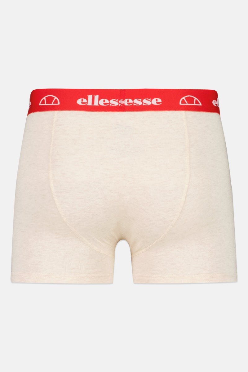 Ellesse Men 3 Pieces Brand Logo Trunks, Multicolor - Image 2