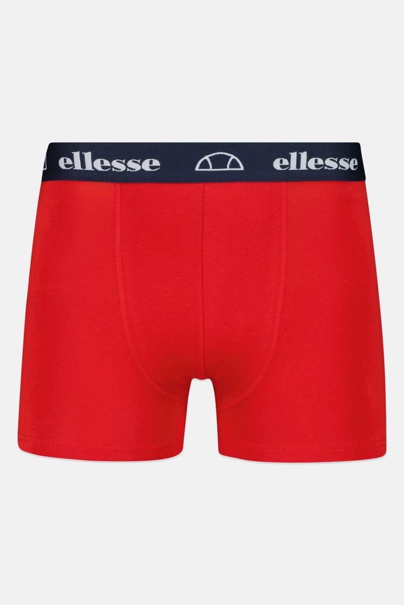 Ellesse Men 3 Pieces Brand Logo Trunks, Multicolor - Image 2