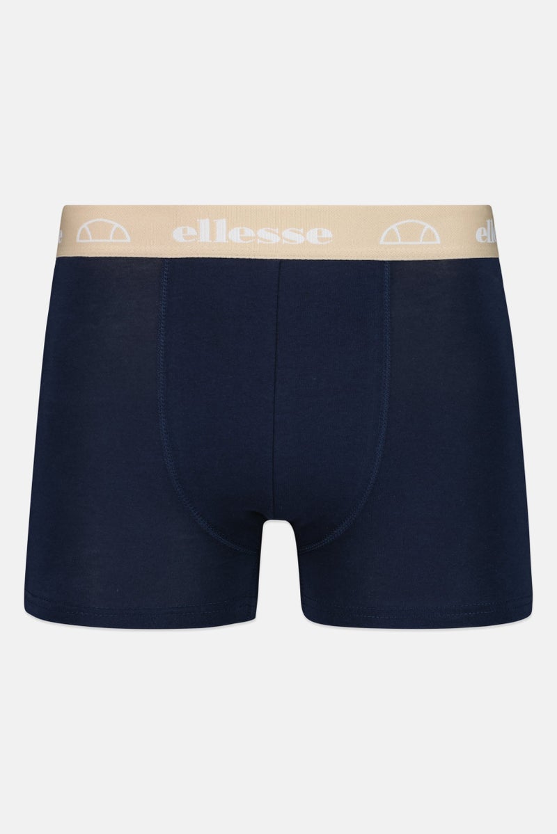 Ellesse Men 3 Pieces Brand Logo Trunks, Multicolor - Image 3