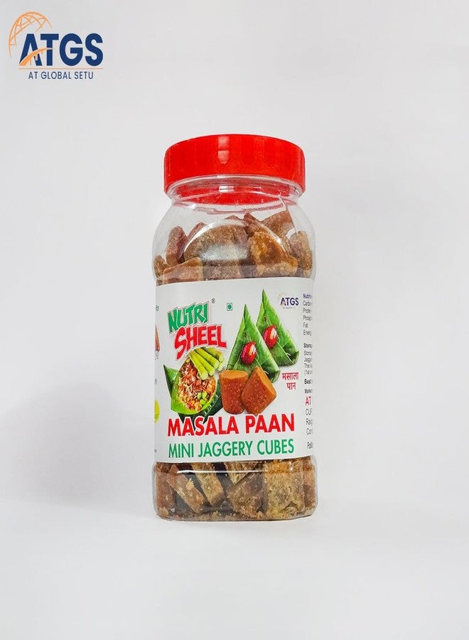 AT GLOBAL SETU Masala Paan, Ginger and Cardimom And Butterscotch Mini Organic Jaggery Cubes No Preservatives Added - Image 4