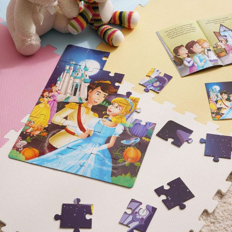 Cinderella 30-Piece Puzzle And Story Book