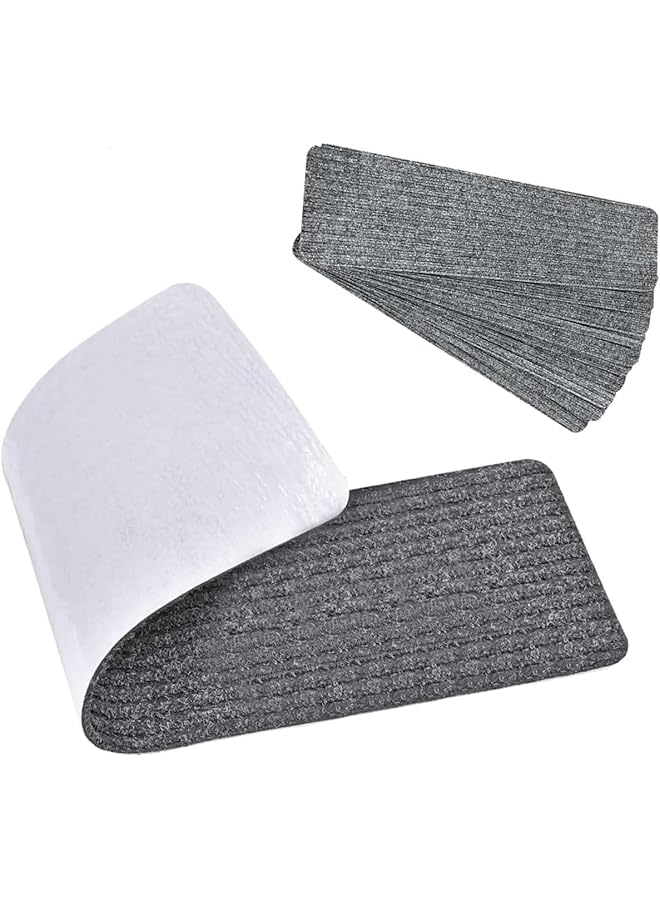 The Bros Stair Carpet Treads Non Slip Staircase Step Mat, Felt Stairs Runner Rugs 10PCS Stick On Stair Treads with Rubber Indoor Washable Steps Pads Edging Stair Mat for Kids Elders Pets 25x76cm - Image 1