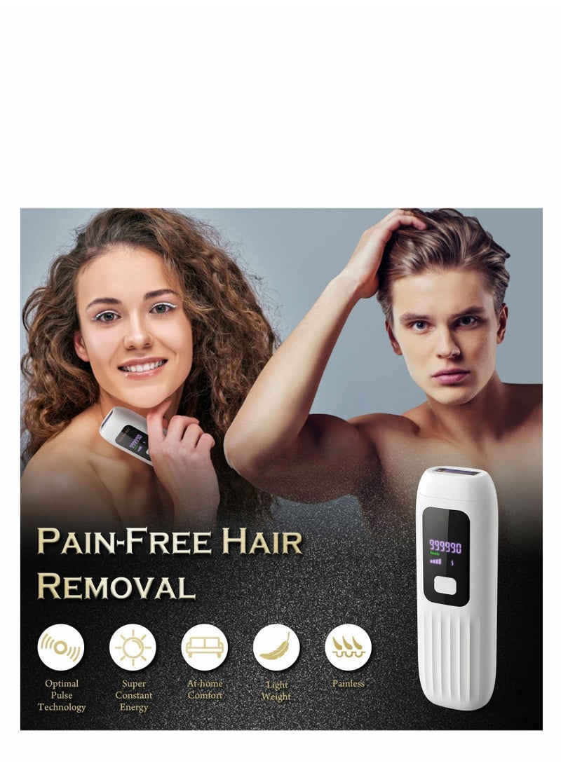 NIBEMINENT - Hair Removal Device, Portable Home Permanent Laser with 999,990 Flashes,Auto and Manual Modes kit for Women Men Body Armpit, Arm, Bikini 、Legs Painless - Image 1