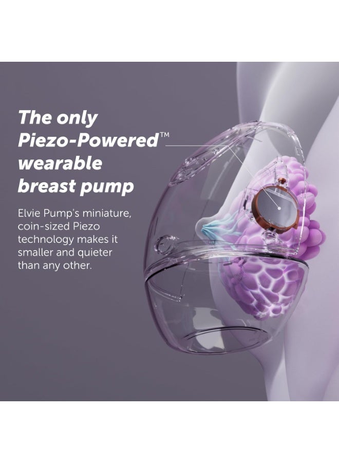 elvie Hands Free Discreet Portable Wearable Double Electric Breast Pump With App - The Smallest, Quietest Electric Breast Pump, 24MM/28MM, Breast Shields Included - Image 4