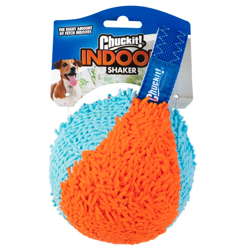 Chuckit Indoor Fetch Shaker for Dogs Interactive Dog Toys for Boredom 775 Inch Orange and Blue - Image 2