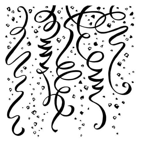 Spellbinders Streamers Background Stamp, Clear - Image 4