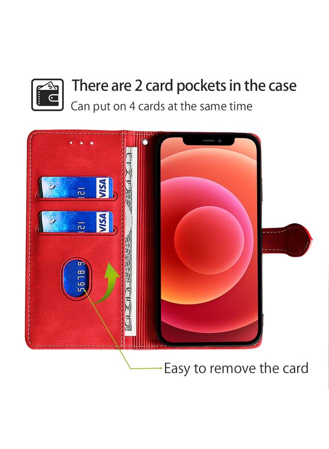 S-TOP Case For Infinix Note 40 5G Skin Feel Magnetic Buckle Leather Phone Case - Image 3