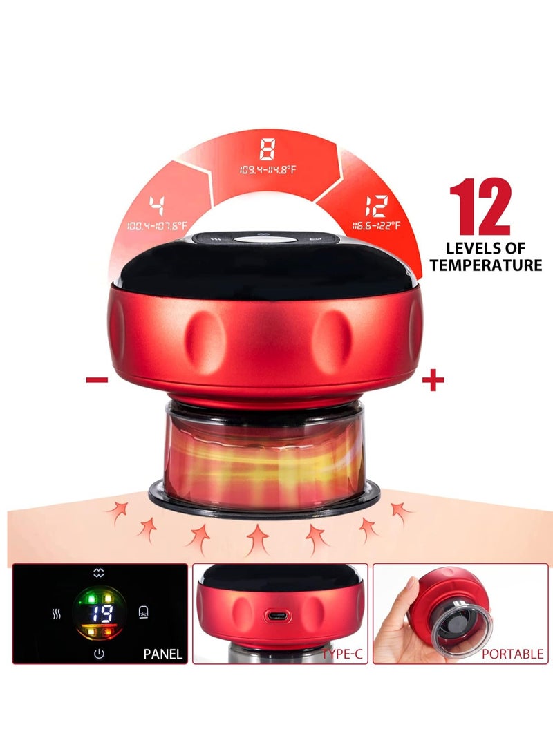 ELTRAZONE "Smart 3-in-1 Vacuum Cupping Therapy Set – Infrared Heating, Gua Sha Massage, and 12 Temperature Levels" - Image 2