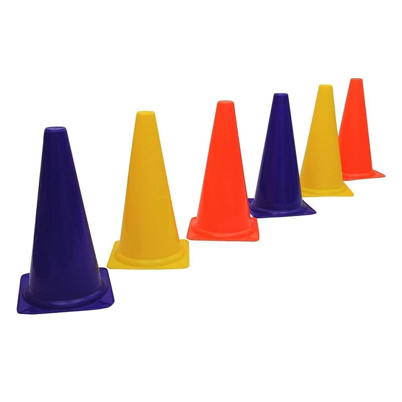 CABRIO 6 inch Plastic Cone Marker Set for Field Marking Equipment Football Training Saucer Cone Cricket Training Agility Cones (24) - Image 5