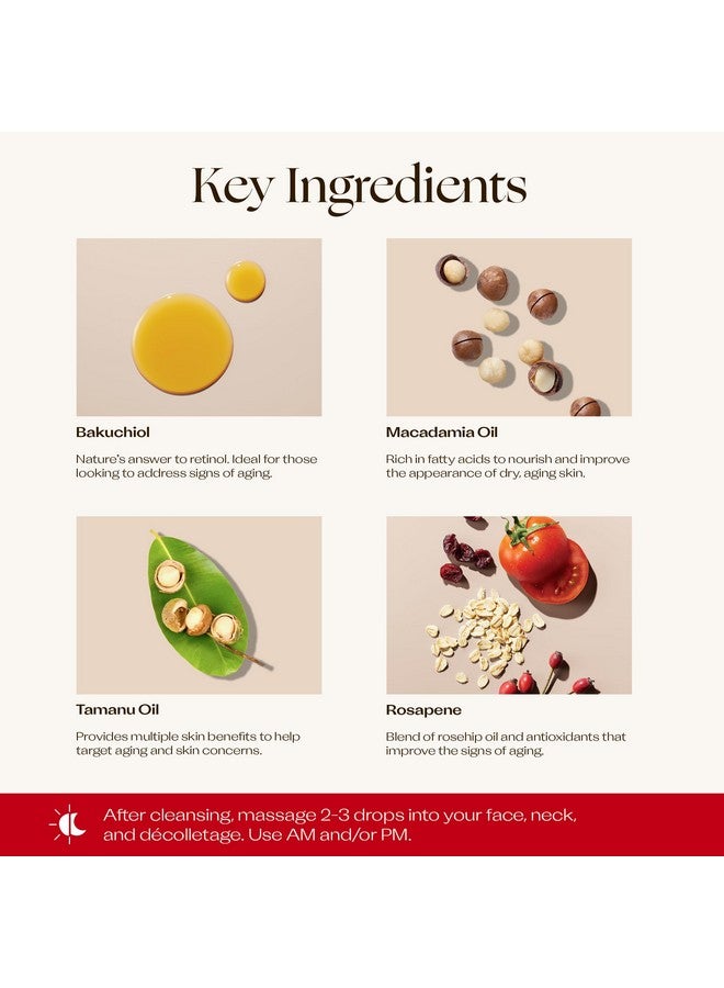 تريلوجي زيت روزابين باكوتشيول المضاد للشيخوخة، مزيج طبيعي نشط، 1.0 أونصة سائلة - Image 4