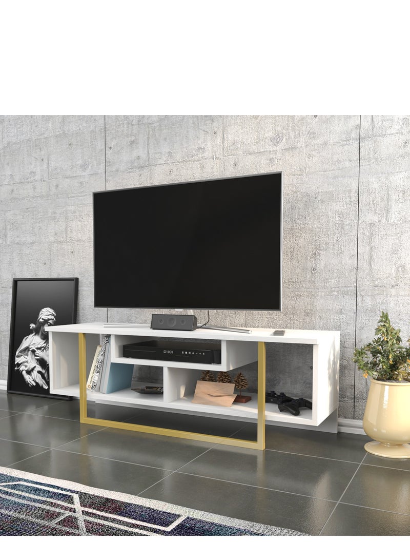 ديكوروتيكا طاولة تلفاز أصال ASAL بعرض 120 سم / حامل تلفزيون حتى قياس 55 بوصة - Image 3