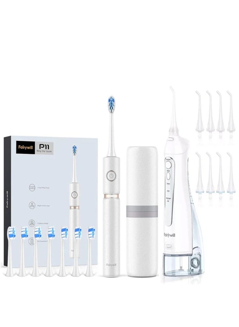 Fairywill - Portable Oral Irrigator USB Rechargeable Dental Water Flosser Jet Irrigator Dental Teeth Cleaner 3 Modes 300ML - Image 1