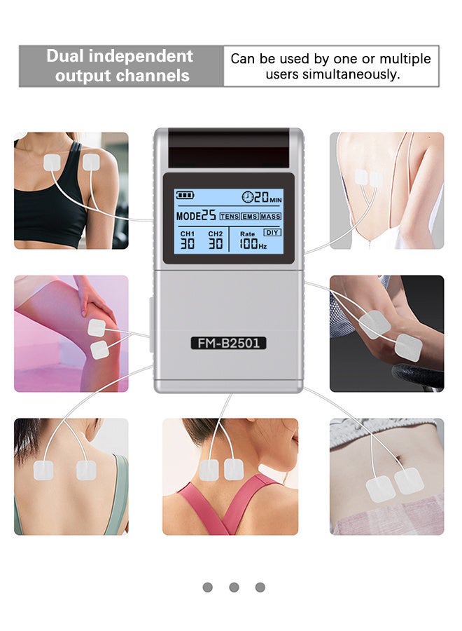 REMAX TENS Low-Frequency Pulse Therapy Device, Rechargeable Muscle Stimulator, for Back Pain Relief and Management, Body Massager, Electric Meridian Therapy Device, Muscle Stimulator (includes electrode pads) - Image 5
