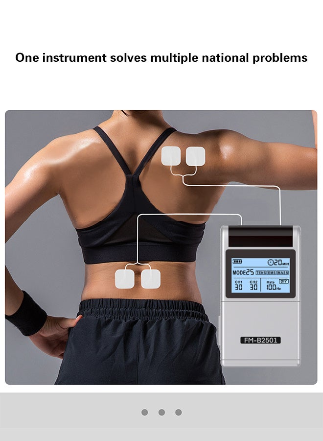 REMAX TENS Low-Frequency Pulse Therapy Device, Rechargeable Muscle Stimulator, for Back Pain Relief and Management, Body Massager, Electric Meridian Therapy Device, Muscle Stimulator (includes electrode pads) - Image 4