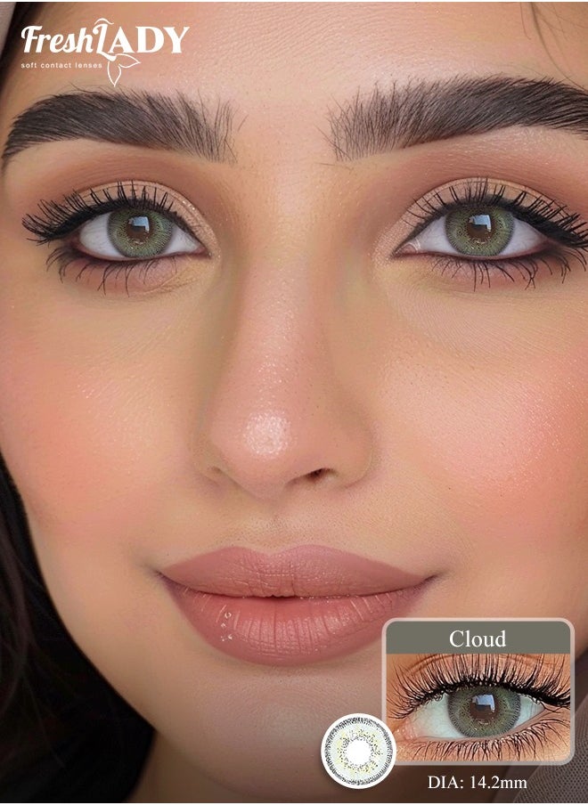 FreshLady Freshlady Cloud 14.20mm Colored Contact Lenses 1 Year Disposable for Daily Wear  - Image 1