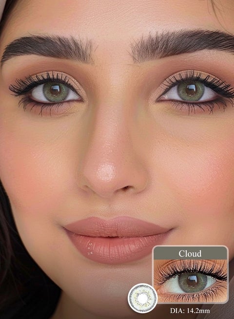 عدسات فريشليدي كلاود الملونة 14.20 ملم للاستعمال اليومي، سنوية الاستخدام