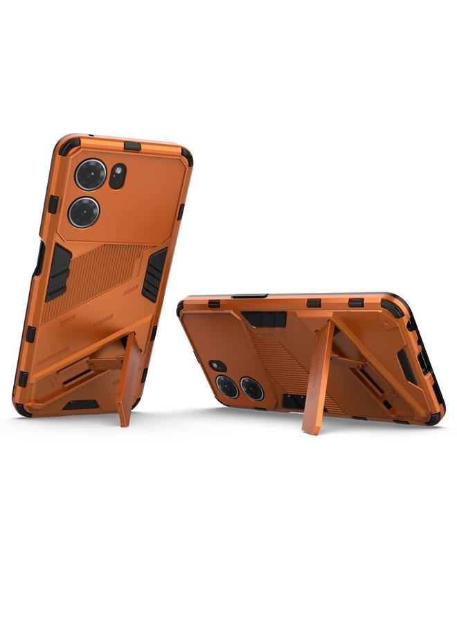 S-TOP Case For OPPO K10 5G China Punk Armor 2 in 1 PC + TPU Shockproof Phone Case with Invisible Holder - Image 5