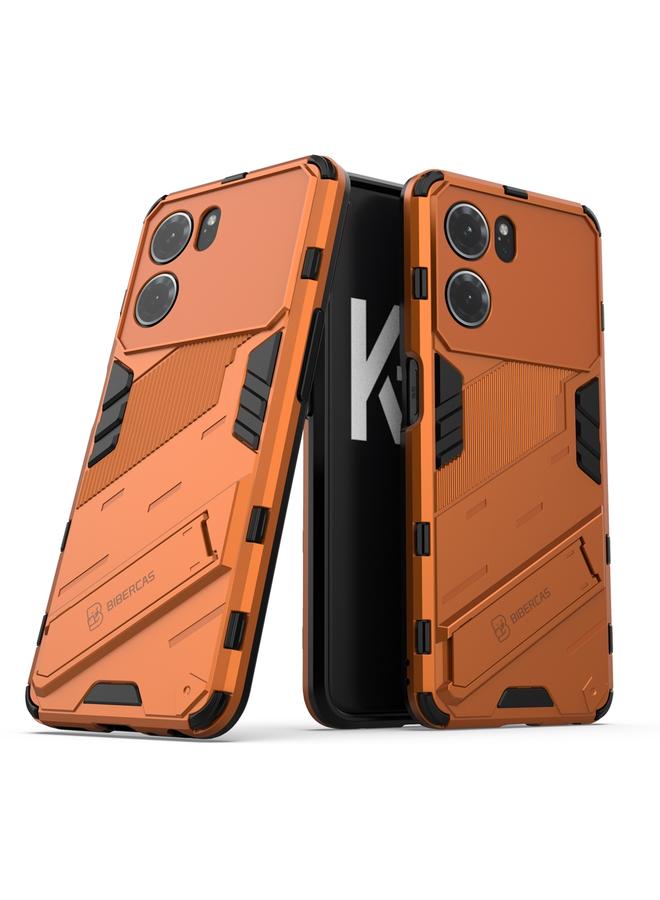 S-TOP Case For OPPO K10 5G China Punk Armor 2 in 1 PC + TPU Shockproof Phone Case with Invisible Holder - Image 1