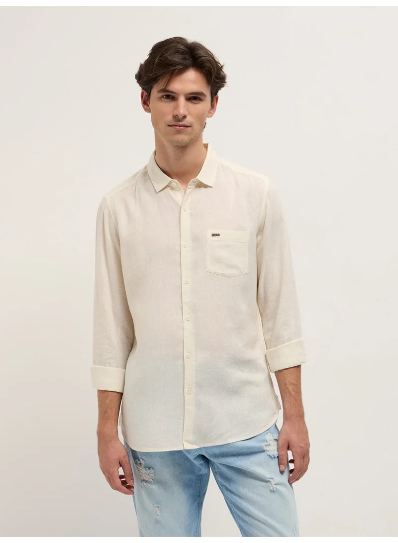 The Bear House  Men’s Long Sleeve Shirt – Classic, Comfortable and Stylish Essential for Work, Travel or Casual Outings for Men | Best Price UAE