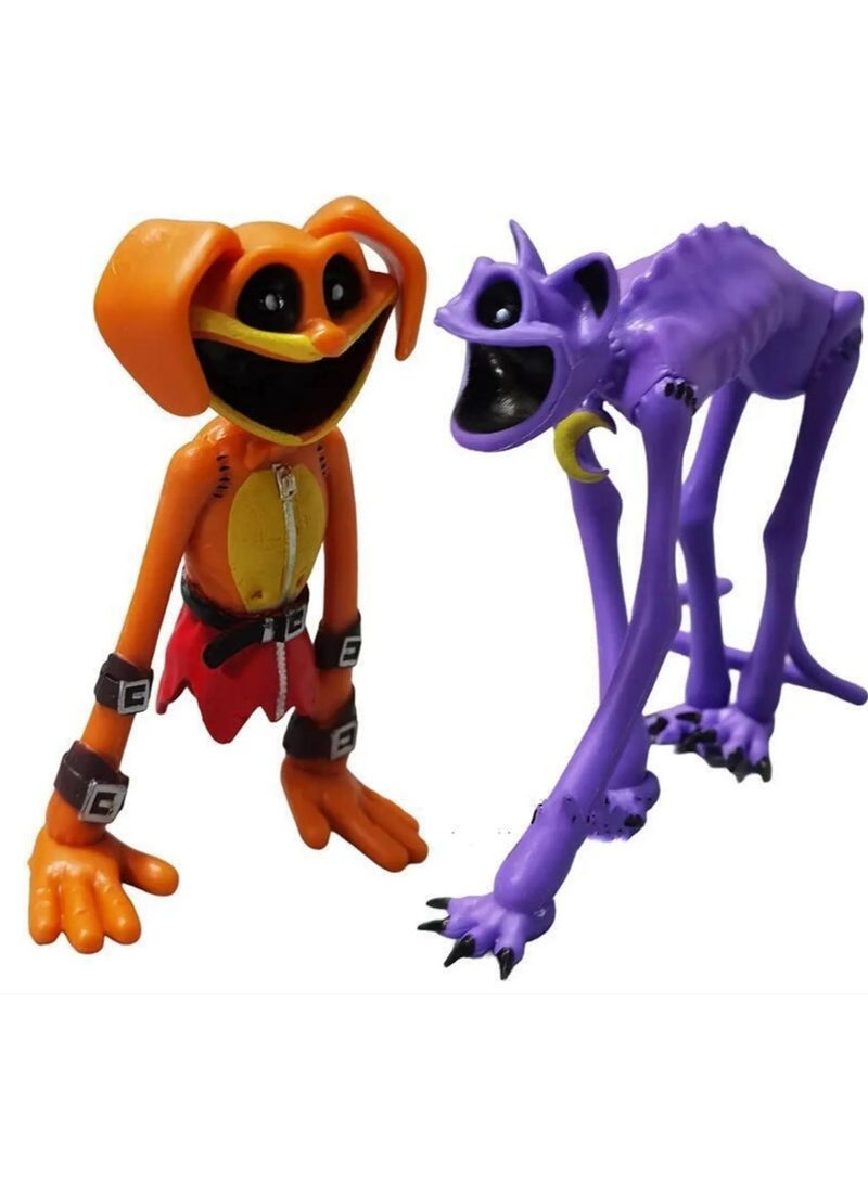 2pc Smiling Critters Series Figures Catnap Figure Terror Monster Cat Figure Pvc Models Game Ornament Collectibles - Image 1