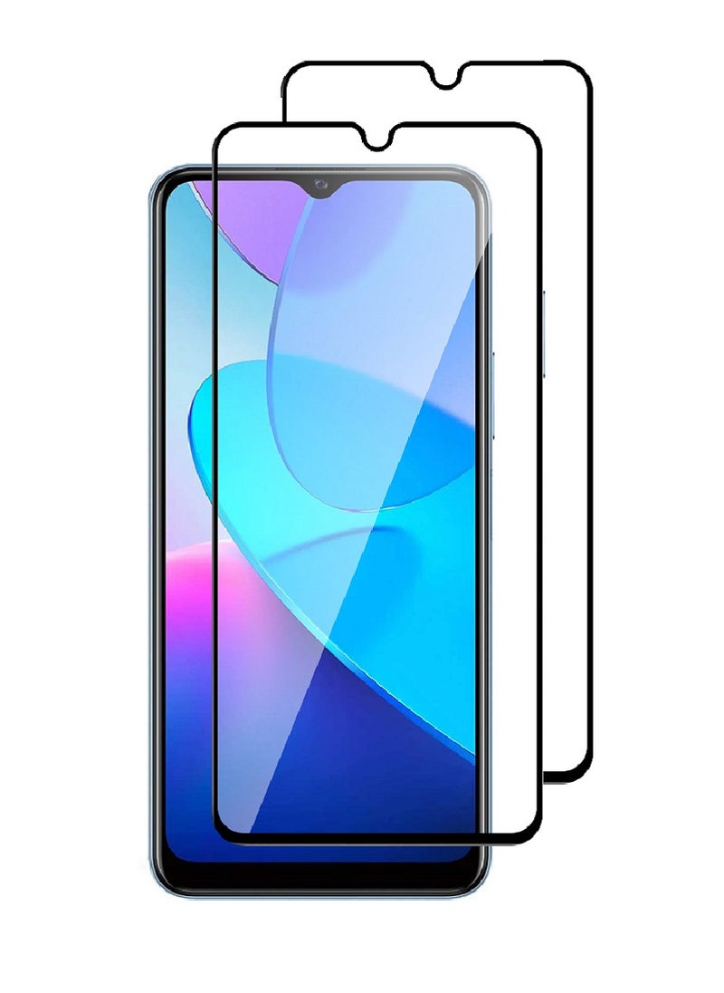 Super 2 Pieces Tempered Glass Screen Protector 5D Designed For vivo Y12a Full Glue Edge to Edge Full Screen Coverage And Bubble Free - Image 1