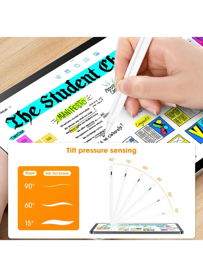 iPad Stylus Pen with Palm Rejection Function — Active Stylus Compatible with (2018–2022) Apple iPad Pro 11/12.9 inch, iPad 10/9/8/7/6th Generation, iPad Air 5/4/3rd Generation, iPad Mini 6/5th Gener - Image 4