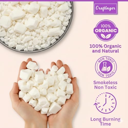Craftinger 500g Soy Wax Flakes for Candle Making | 100% Natural Soy Wax | Eco-Friendly, Clean-Burning, and Easy to Use (500, Grams) - Image 2
