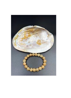 REBUY REBUY Citrine Stone Bracelet 10 mm Beaded Natural Crystal Healing Bracelet Gemstone Jewelry Stone Bracelet for Men & Women  - Image 4
