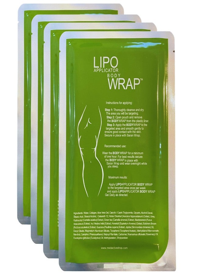 lipo applicator Ultimate Body Wrap with Guarana, Green Tea, and Seaweed Works for Stomach Belly Legs Arms Abdomen. 4 Wraps - Image 1