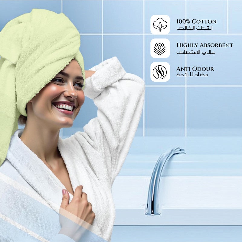 Rest منشفة حمام 1PC 100% قطن 70x140 سم ، 27x55 بوصة كبيرة جداً باللون الأخضر النعناعي 1PC منشفة حمام ناعمة وعالية الامتصاص بجودة فائقة - Image 4