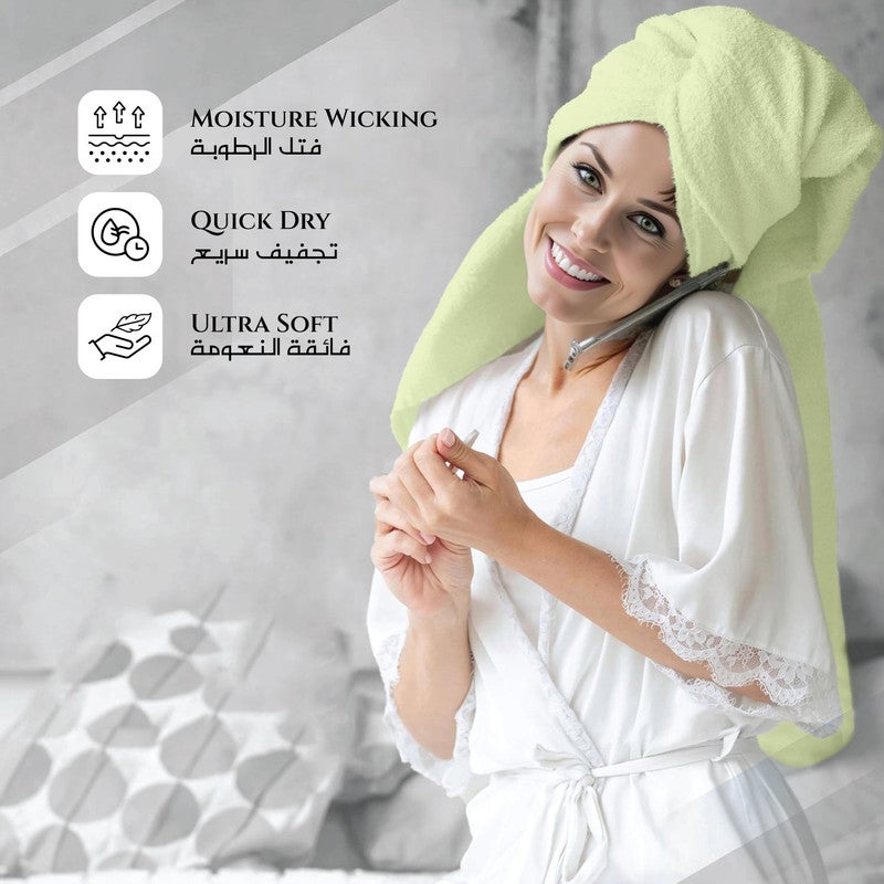 Rest منشفة حمام 1PC 100% قطن 70x140 سم ، 27x55 بوصة كبيرة جداً باللون الأخضر النعناعي 1PC منشفة حمام ناعمة وعالية الامتصاص بجودة فائقة - Image 3