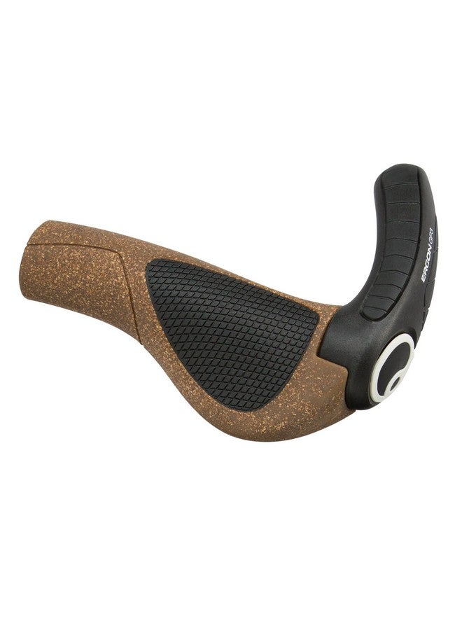 ERGON Gp3 Biokork Ergonomic Bike Handlebar Grips With Medium Size Bar End Support Mountain Mtb Touring E Bike Regular Shifter Style Large - Image 5